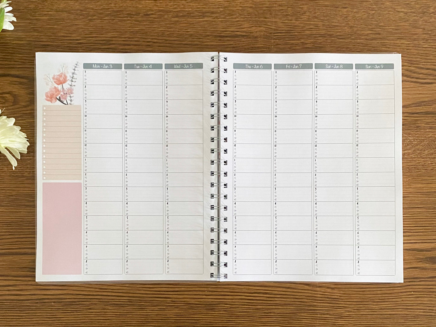 Floral & Sage Appointment Book