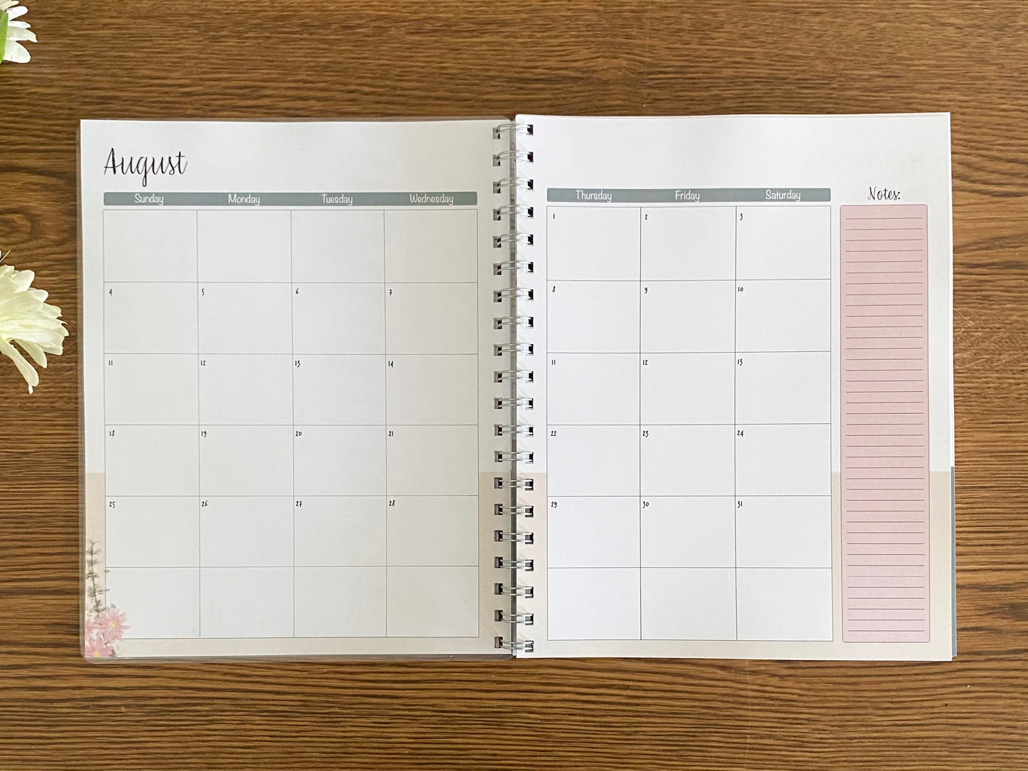 Floral & Sage Appointment Book