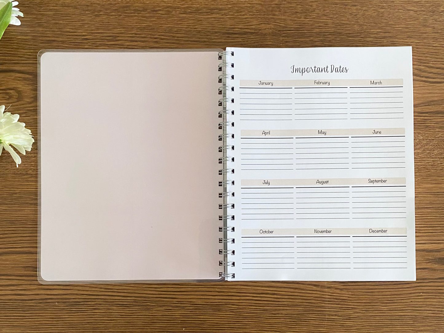 Floral & Sage Appointment Book