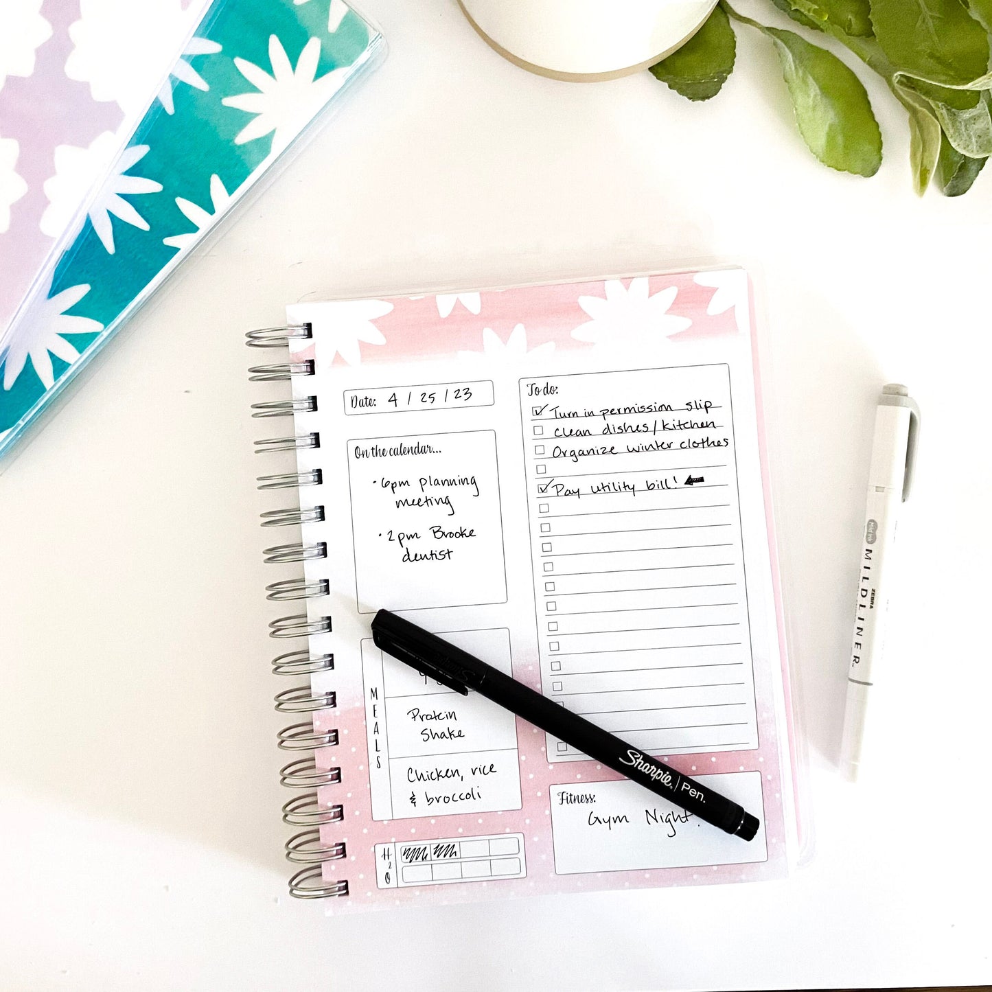 Daily To-Do Planner, Pink