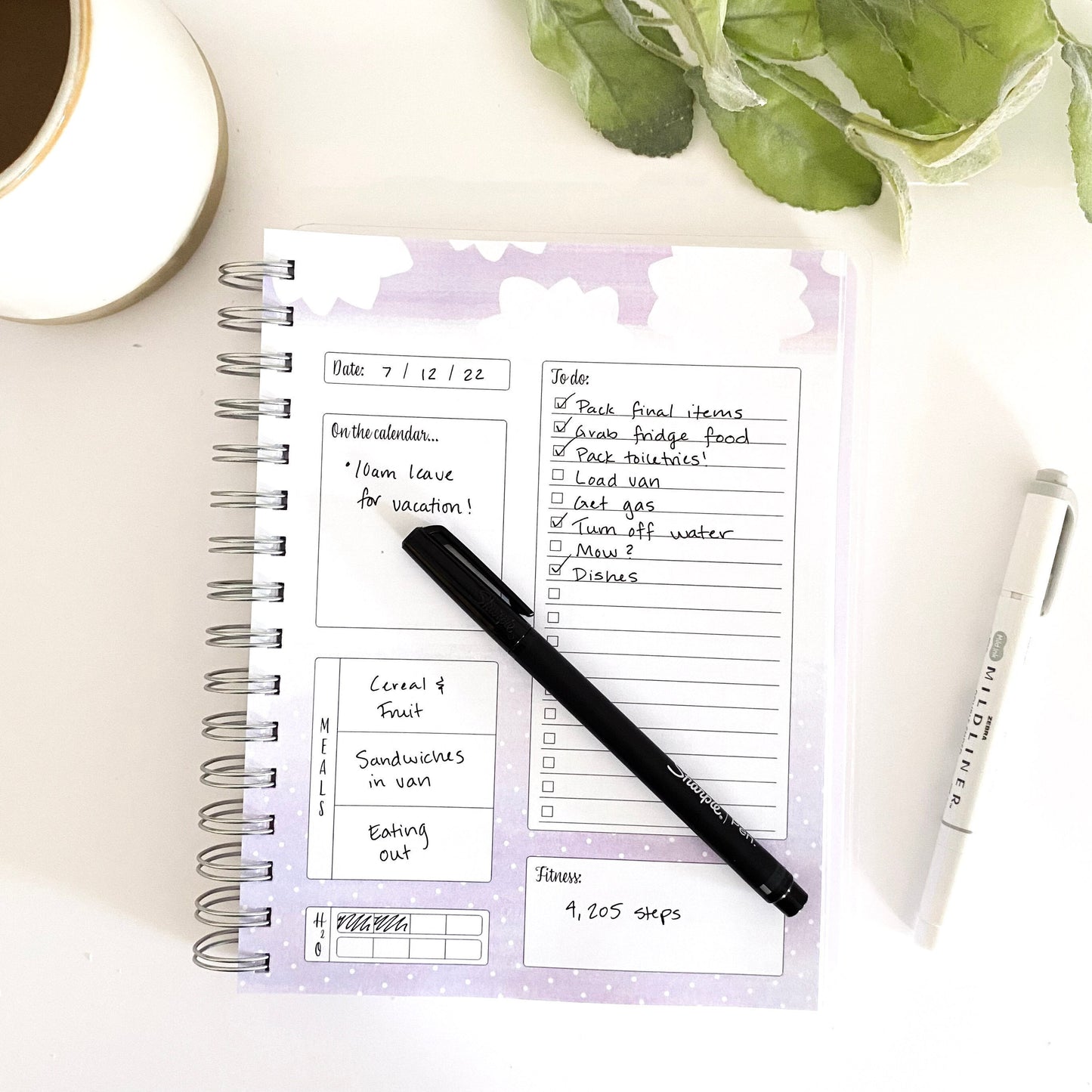 Daily To-Do Planner, Violet