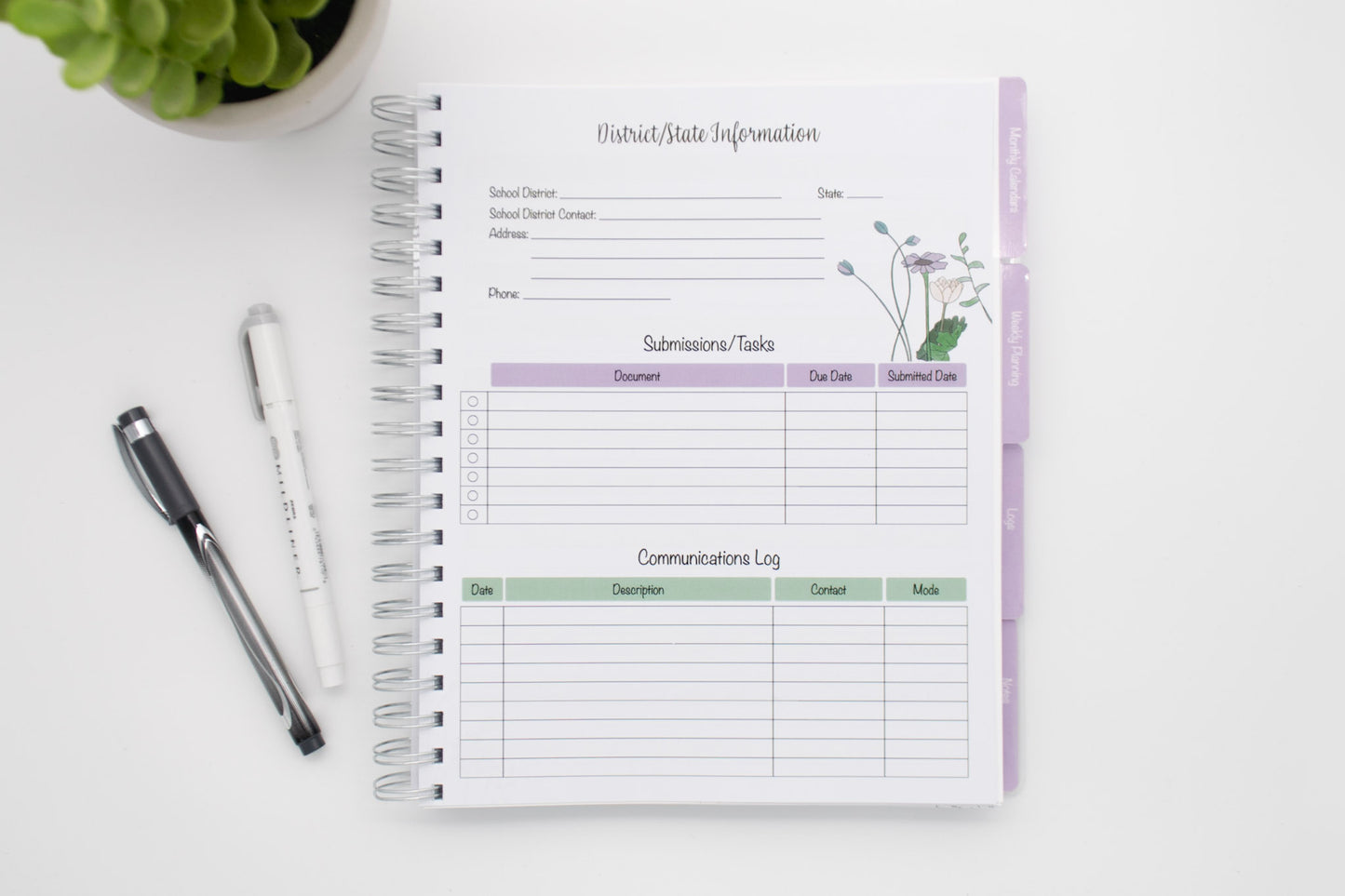 Wildflower Homeschool Planner